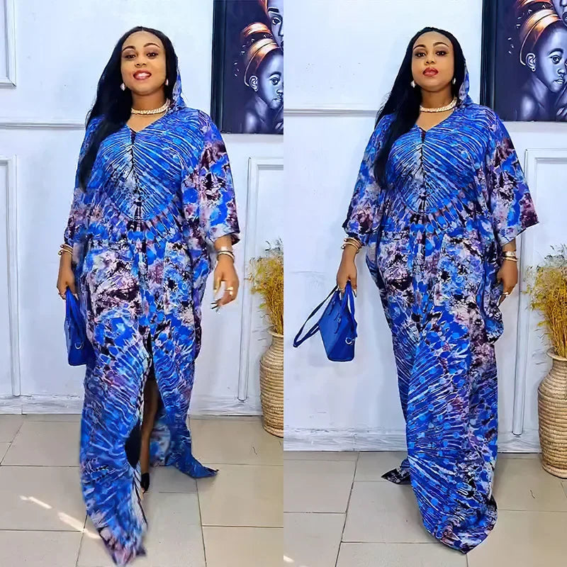 2025 African Dresses for Women Traditional Africa Clothing Dashiki Ankara Outfits Gown Abayas Robe Muslim Kaftan Maxi Long Dress
