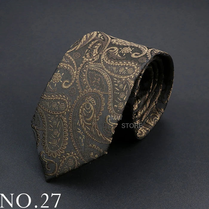 New Design Wedding Men Tie Grey Brown Green Paisley Flower Neckties Men Business Dropshipping Groom Collar Accessories Gift