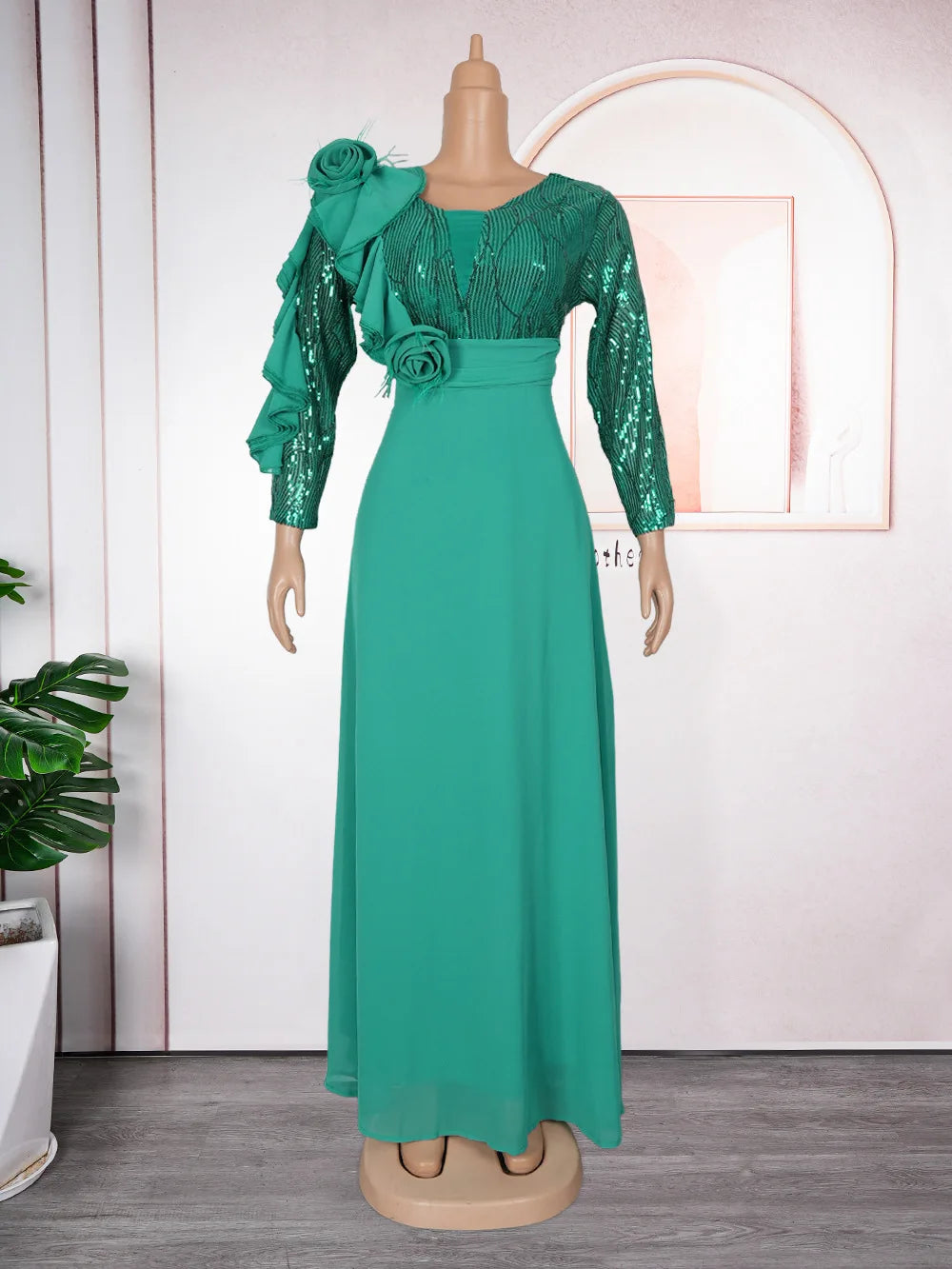 Elegant African Dresses for Women 2025 New Africa Clothing Plus Size Turkey Wedding Party Long Dress Dashiki Ankara Outfits Robe