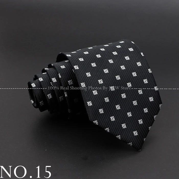 New Design Wedding Men Tie Black Solid Striped Paisley Flower Neckties Men Business Dropshipping Groom Collar Accessories Gift