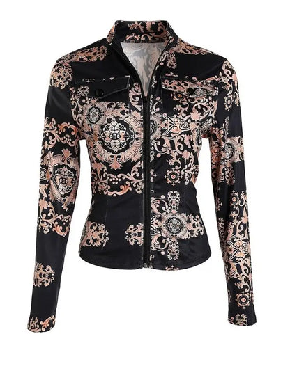 Tops Women 2023 Trendy Fashion Spring New Floral Ombre Print Long Sleeve Button Down Casual Daily Shirt All-Match