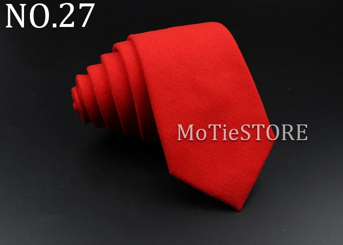 Men's Plaid Tie Cotton Black Grey Red Necktie Handmade Wool Narrow Collar Ties Wedding Business Party Suit Shirt Gift Accessory