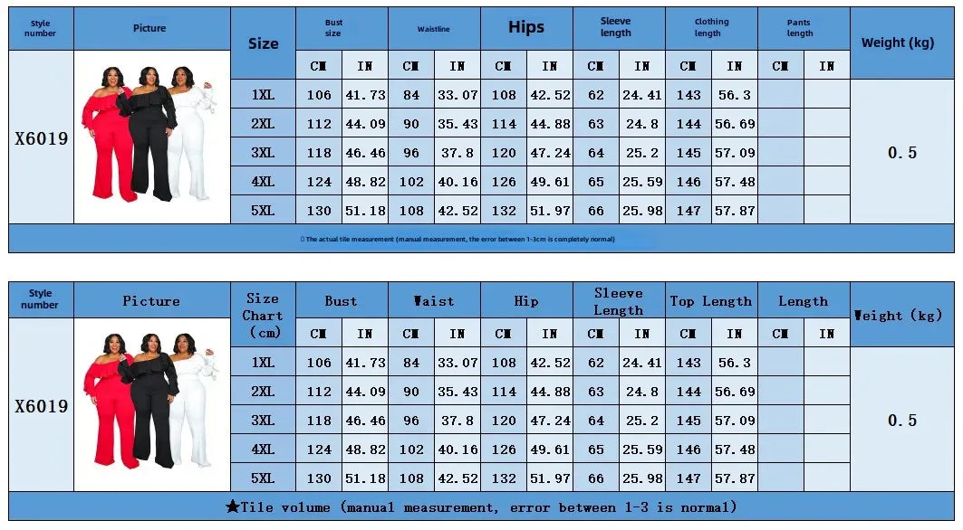 X6019 Plus Size Solid Color Women's Fashion Loose-Fit Cross-Border New Jumpsuit Without Straps Sexy Stylish Female Romper