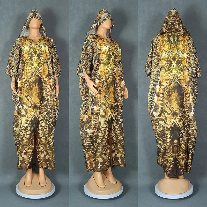 2025 African Dresses for Women Traditional Africa Clothing Dashiki Ankara Outfits Gown Abayas Robe Muslim Kaftan Maxi Long Dress