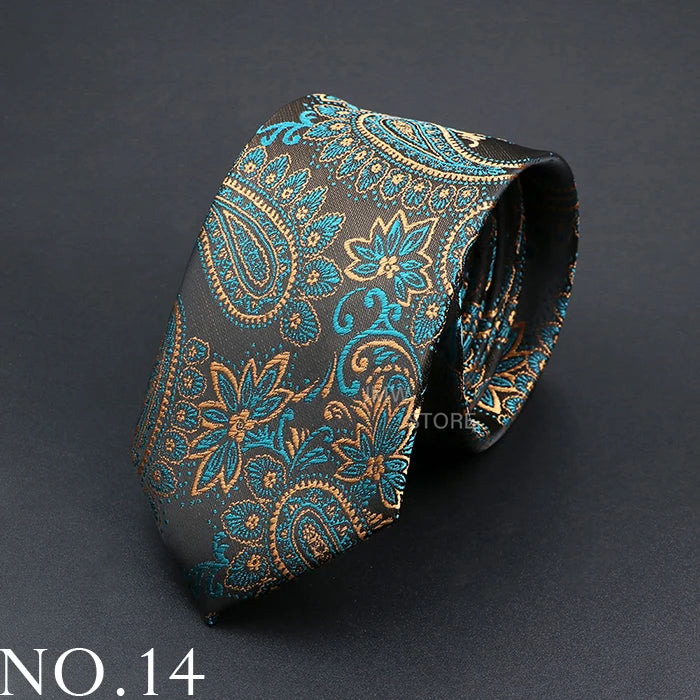 New Design Wedding Men Tie Grey Brown Green Paisley Flower Neckties Men Business Dropshipping Groom Collar Accessories Gift