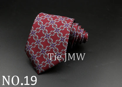 8 cm Tie Gravatas Newest Design Woven 8 cm Silk Necktie Wedding Business Suit Accessories Blue Man Dot Fit Group Party Office