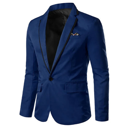 2023 Slims Men's Western-style Blazer Speed Selling Fashionable Solid Color Business Suit Casual Scene