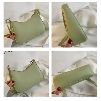 2024 New Ladies Fashion Handbag Retro Pure Color Macaron Small Square Bag Hundreds of Shoulder Bags Casual Women's Bags