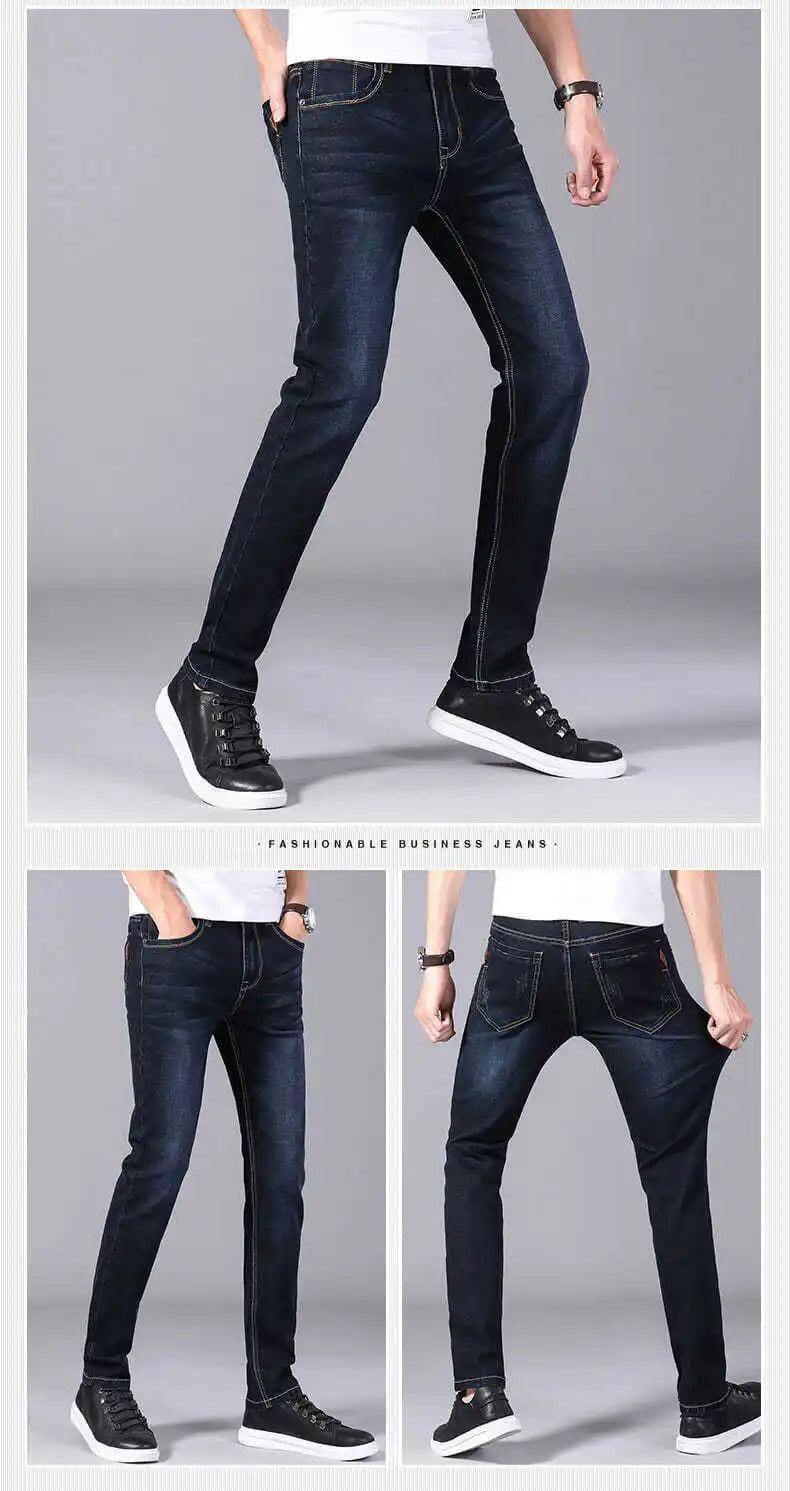 2024 New Arrival High Quality Elastic Slim Jeans Men ,men's Skiny Jeans ,grey Jeans Men,plus-Size 28-40 11 Choices High Quality