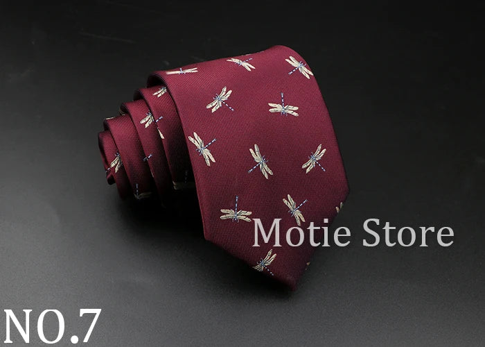 New Style Fashion Jacquard Floral Paisley Necktie Polyester Male Narrow Red Blue Tie Suit Shirt Gift For Men Accessory Gravatas