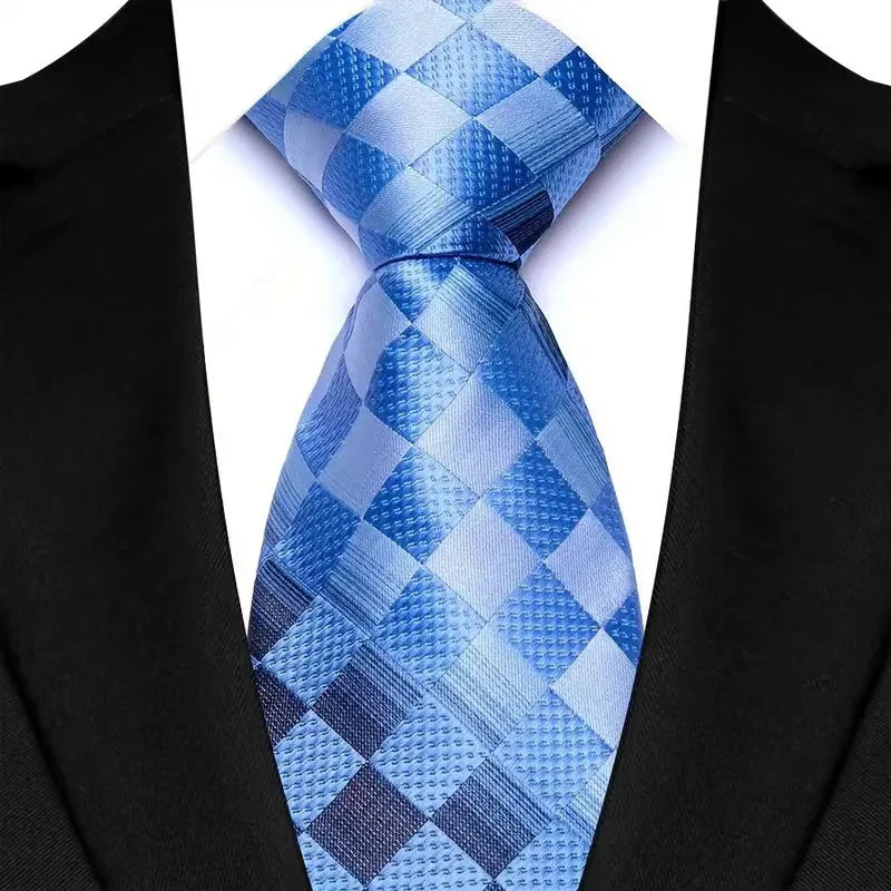 41 Colors 8CM Mens Ties Green Blue Plaid Stripes Floral Classic Business Necktie Jacquard Woven Neck ties For Men Wedding Party