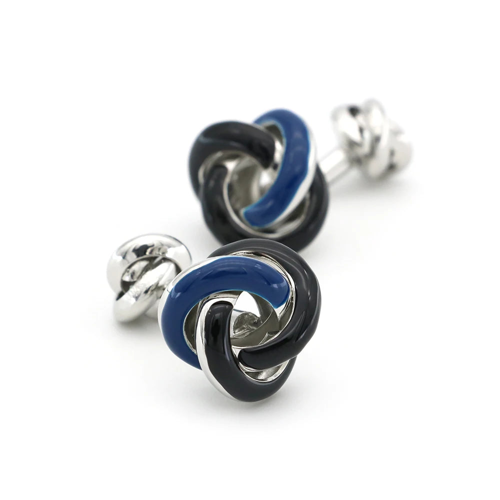 iGame Fashion Knot Cuff Links Quality Brass Material Woven Ball Design Cufflinks For Wedding  Men
