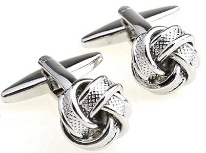 iGame Fashion Knot Cuff Links Quality Brass Material Woven Ball Design Cufflinks For Wedding  Men
