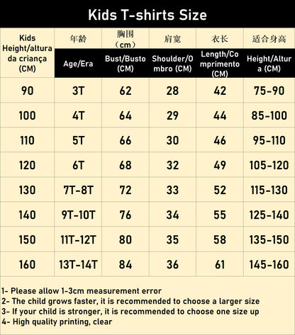 2024 Child Boys Girls Dinosaur T-shirts Summer Short Sleeve Boy Clothes Causal T Shirt Tops Tee Children's clothing 3-14 year