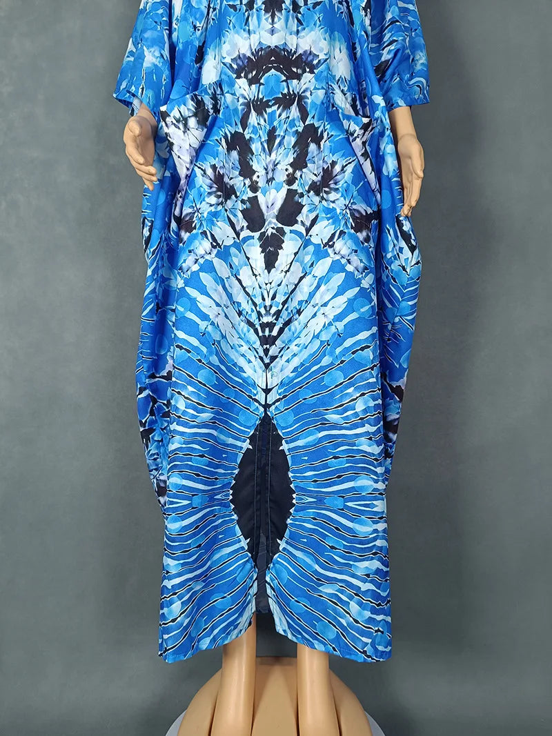 2025 African Dresses for Women Traditional Africa Clothing Dashiki Ankara Outfits Gown Abayas Robe Muslim Kaftan Maxi Long Dress