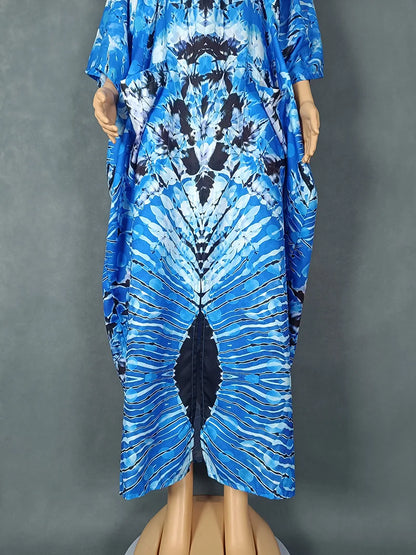 2025 African Dresses for Women Traditional Africa Clothing Dashiki Ankara Outfits Gown Abayas Robe Muslim Kaftan Maxi Long Dress