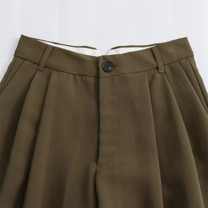 Autumn/Winter New Women's Wear New Fashion Style Slim Fit Short Tank Top Vest Wide Leg Pants Set