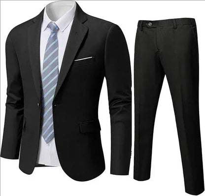 Suit For Men Elegant Wedding 3 Pieces 2 Sets Blazers Full Jackets Vest Pants Formal Fashion Luxury Coats 2025 Classic Costume