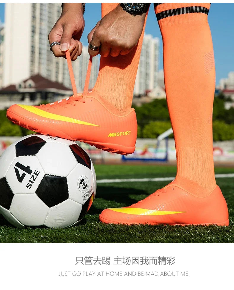 Men's TF Soccer Shoes Football for Women Outdoor Lawn Professional Training Football Shoes Comfortable Non-slip