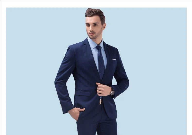 Suit For Men Elegant Wedding 3 Pieces 2 Sets Blazers Full Jackets Vest Pants Formal Fashion Luxury Coats 2025 Classic Costume