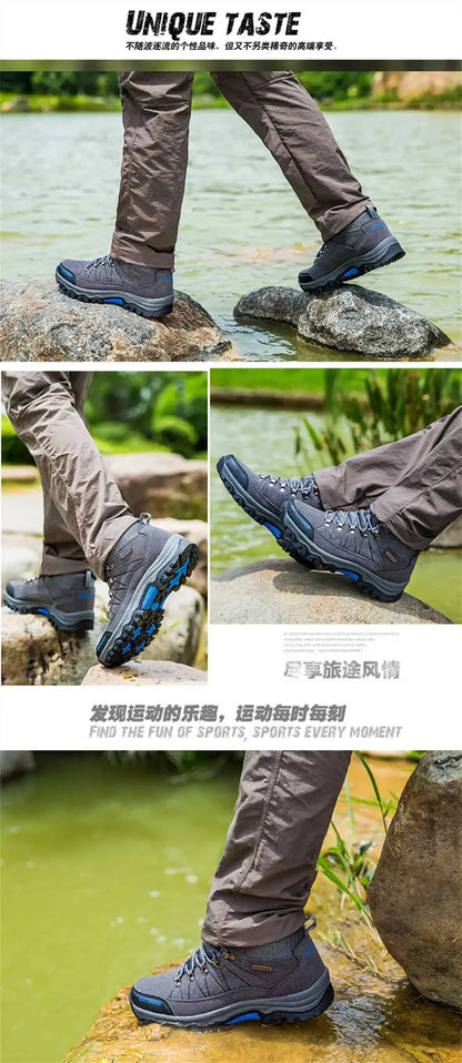 Extra Large Sizes Hard Sole Trekking Hiking Hiking Boots Men's Summer Hiking Shoes Men's Luxury Designer Sneakers Sport