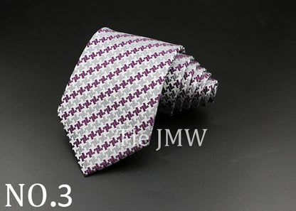 8 cm Tie Gravatas Newest Design Woven 8 cm Silk Necktie Wedding Business Suit Accessories Blue Man Dot Fit Group Party Office