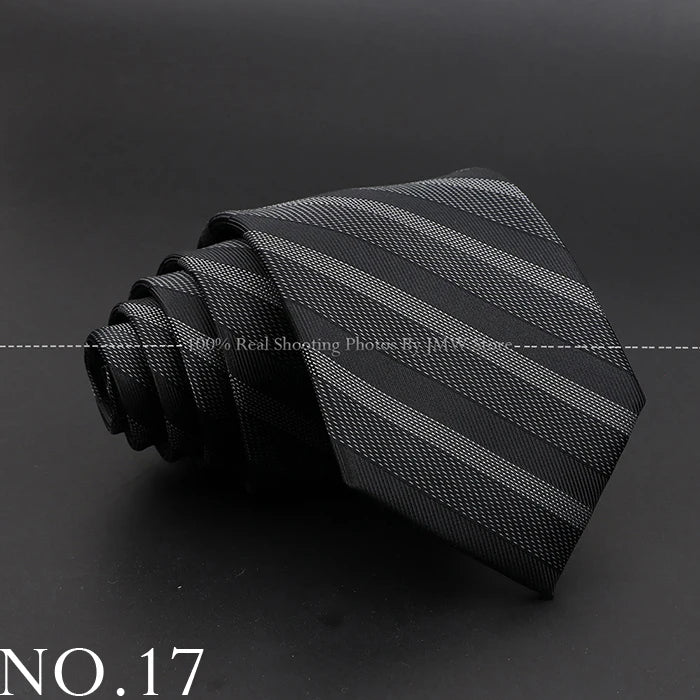 New Design Wedding Men Tie Black Solid Striped Paisley Flower Neckties Men Business Dropshipping Groom Collar Accessories Gift