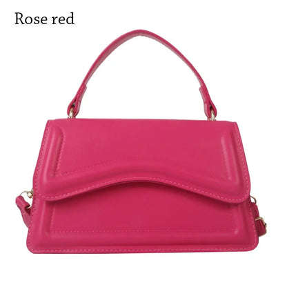 New Fashion Sling Shoulder Bag Trend PU Leather Messenger Handbags Solid Color Leisure Stylish Crossbody Bags For Women Girls