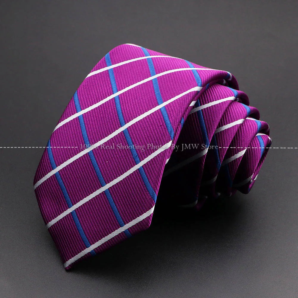 New Design Wedding Men Tie Purple Blue Solid Striped Plaid Dots Neckties Men Business Dropshipping Groom Collar Accessories Gift