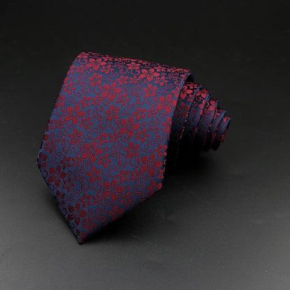 8 cm Tie Gravatas Newest Design Woven 8 cm Silk Necktie Wedding Business Suit Accessories Blue Man Dot Fit Group Party Office