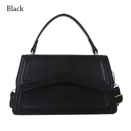 New Fashion Sling Shoulder Bag Trend PU Leather Messenger Handbags Solid Color Leisure Stylish Crossbody Bags For Women Girls