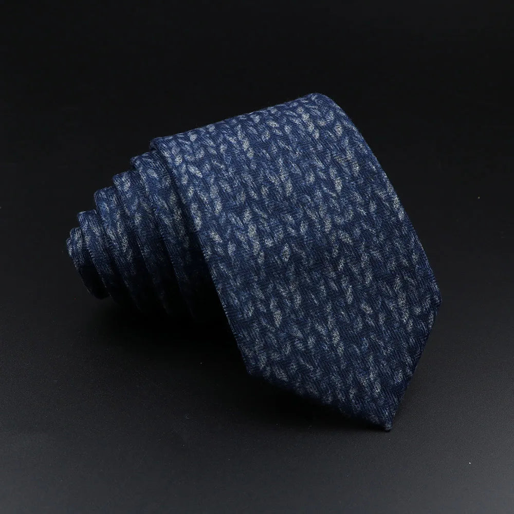 Men's Plaid Tie Cotton Black Grey Red Necktie Handmade Wool Narrow Collar Ties Wedding Business Party Suit Shirt Gift Accessory