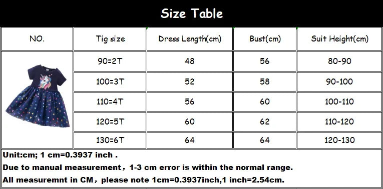 Kids Dresses for Girls Sohort Sleeve Unicorn Girls Sequins Costume Princess Dress Kids Daily Clothes