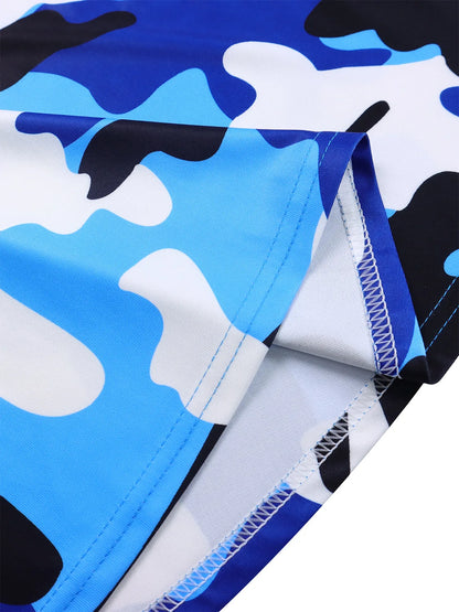 Women's 2024 Autumn New Style Fashionable Elegant Temperament Fashionable Printed Strap Waist Large Skirt Large Size Dress