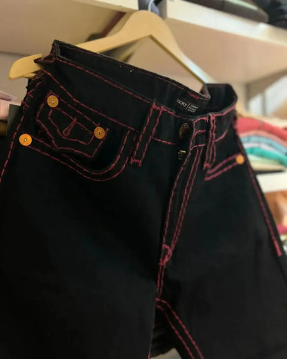 High-quality New Jeans Y2K Street Popular Multicolor U Brand Retro Wide-leg Pants Unisex Casual Loose Joker Couple Jeans Pants