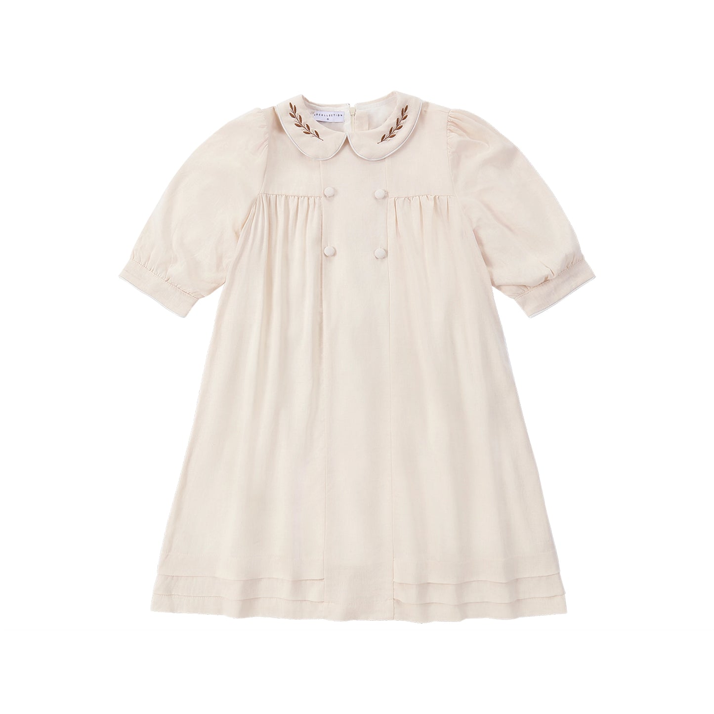 AS Linen Embroidery Collection 25SS Familly Match Clothing Set Girls Linen Dress Boy Shirt and Shorts