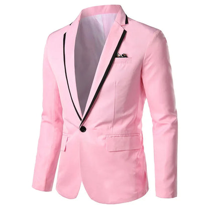 2023 Slims Men's Western-style Blazer Speed Selling Fashionable Solid Color Business Suit Casual Scene