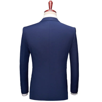 Elegant Suits For Men Wedding 3 Pieces 2 Set Luxury Fashion Classic Full Jackets Vest Pants Blazers Outfit 2024 Formal Costume