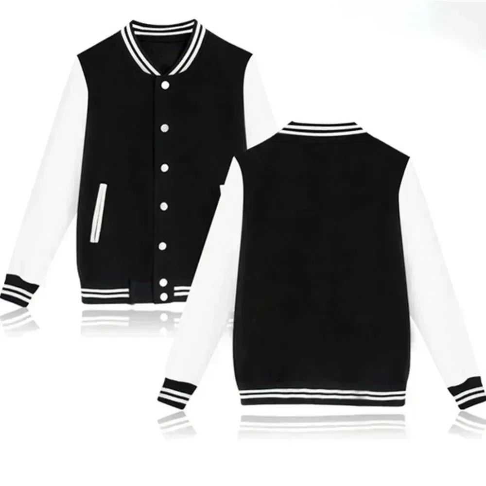 Supzoom New Arrival Letter Rib Sleeve Cotton Top Fashion Logo Single Breasted Casual Print Baseball Jacket Loose Cardigan Coat