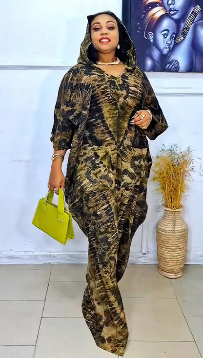 2025 African Dresses for Women Traditional Africa Clothing Dashiki Ankara Outfits Gown Abayas Robe Muslim Kaftan Maxi Long Dress