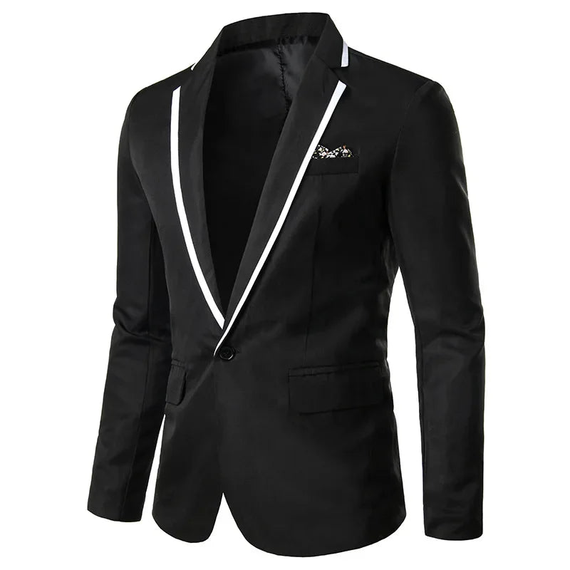 2023 Slims Men's Western-style Blazer Speed Selling Fashionable Solid Color Business Suit Casual Scene