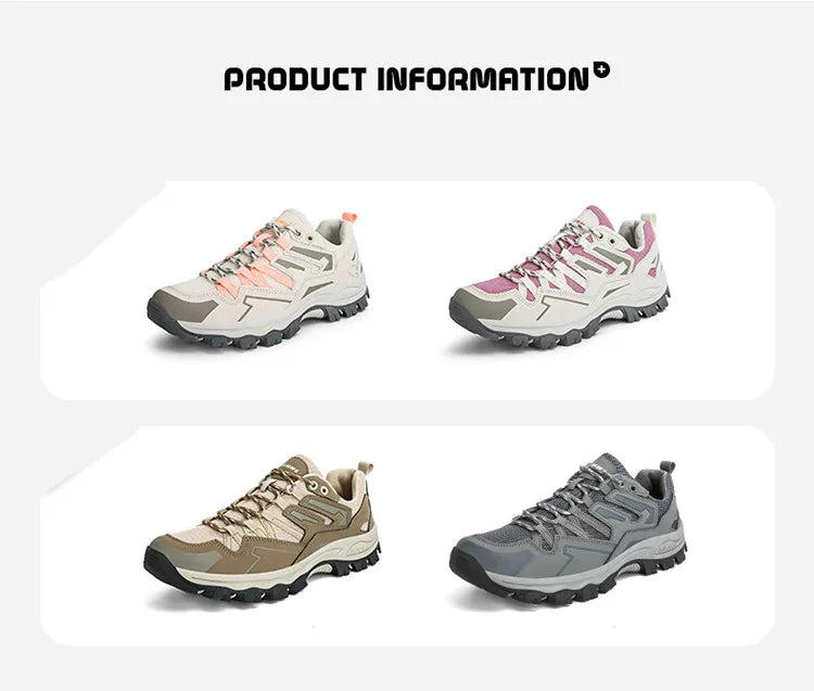 STRONGSHEN Outdoor Men Hiking Shoes Couple Mountain Climbing Hiking Boots Women Waterproof Sport Fashion Boots Trekking Sneaker