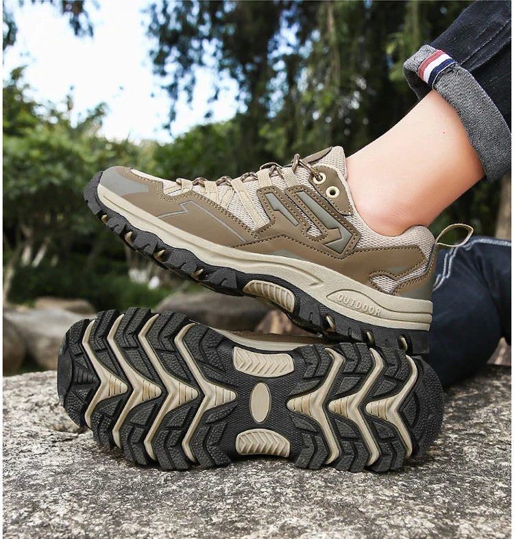 STRONGSHEN Outdoor Men Hiking Shoes Couple Mountain Climbing Hiking Boots Women Waterproof Sport Fashion Boots Trekking Sneaker