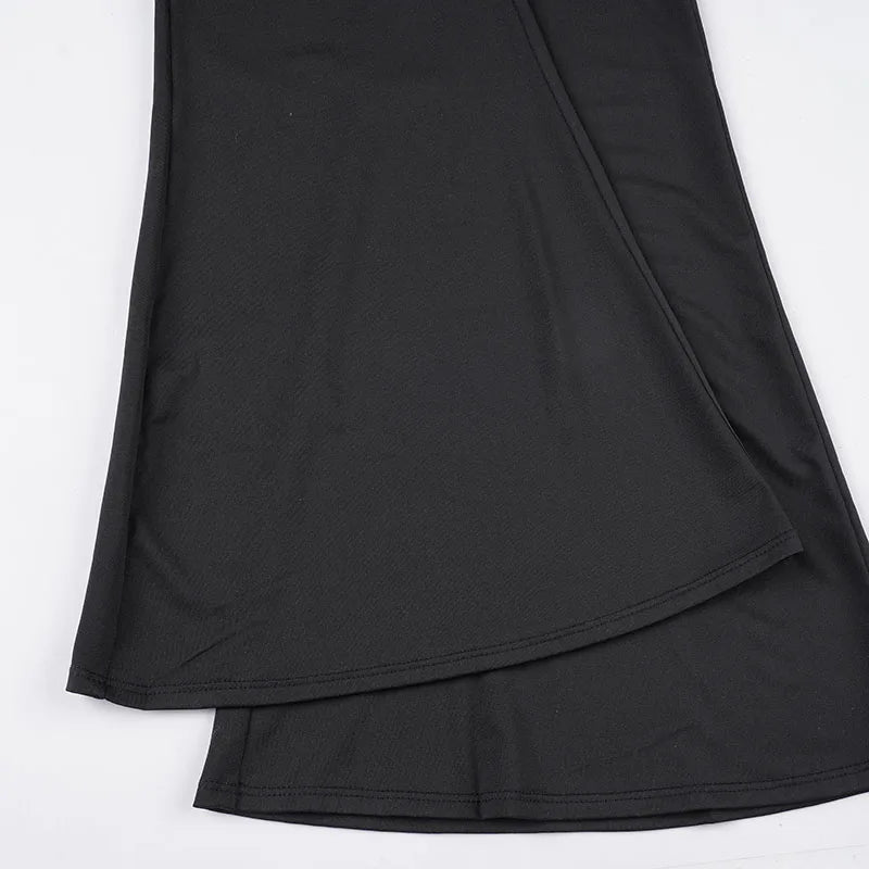 Women's Strapless Jumpsuit with Built-in Padded Bra Backless Flare Leg Slim-Fit Y2K Hot Girl Ideal for Party Club & Daily Outfit
