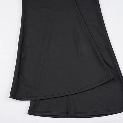 Women's Strapless Jumpsuit with Built-in Padded Bra Backless Flare Leg Slim-Fit Y2K Hot Girl Ideal for Party Club & Daily Outfit