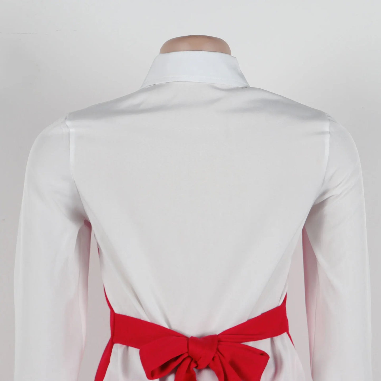 HLJ Elegant Lady Patchwork Shirts Two Piece Sets Women Lapel Long Sleeve Button Top And Pants Outfits Autumn OL 2pcs Clothing