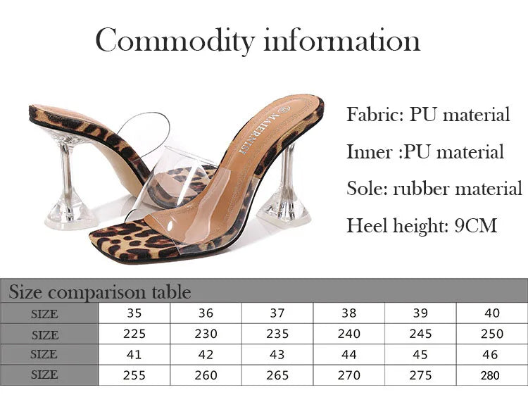 Oulylan Sexy Slippers 2024 New PVC Jelly Slippers Open Toed High Heels Women Transparent Heel Slippers Fashion Lady Shoes