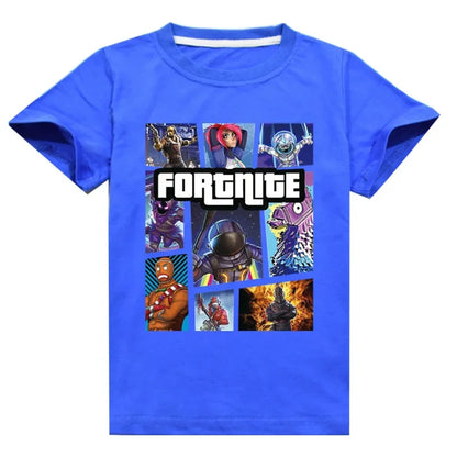 Fortnite T-Shirt Summer Cartoon Children Short Sleeve T-Shirt for Boys Girls Kids TShirt Clothing Print Clothes