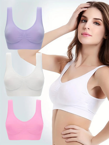 Sexy women push up BREAST bra big size backless bras plus size wireless brassiere breathable seamless bra 1pcs wfws01