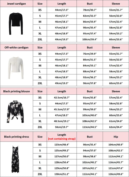 AP 2025 Spring and Summer Women Floral Printing Satin Slip Dress Knitting Cardigan Fashion